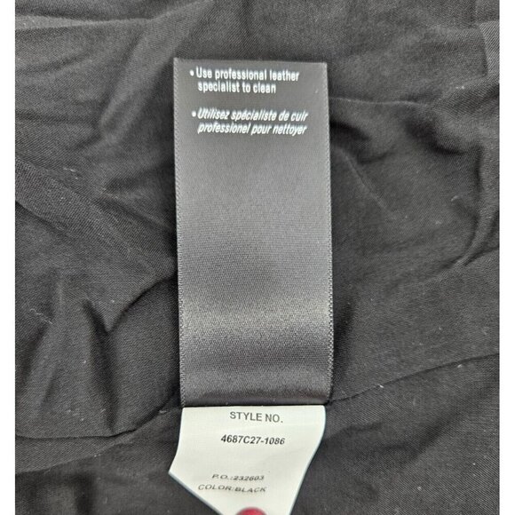 New Paige Yesenia Black Crinkle Leather Blazer Womens S Jacket - Picture 8 of 8